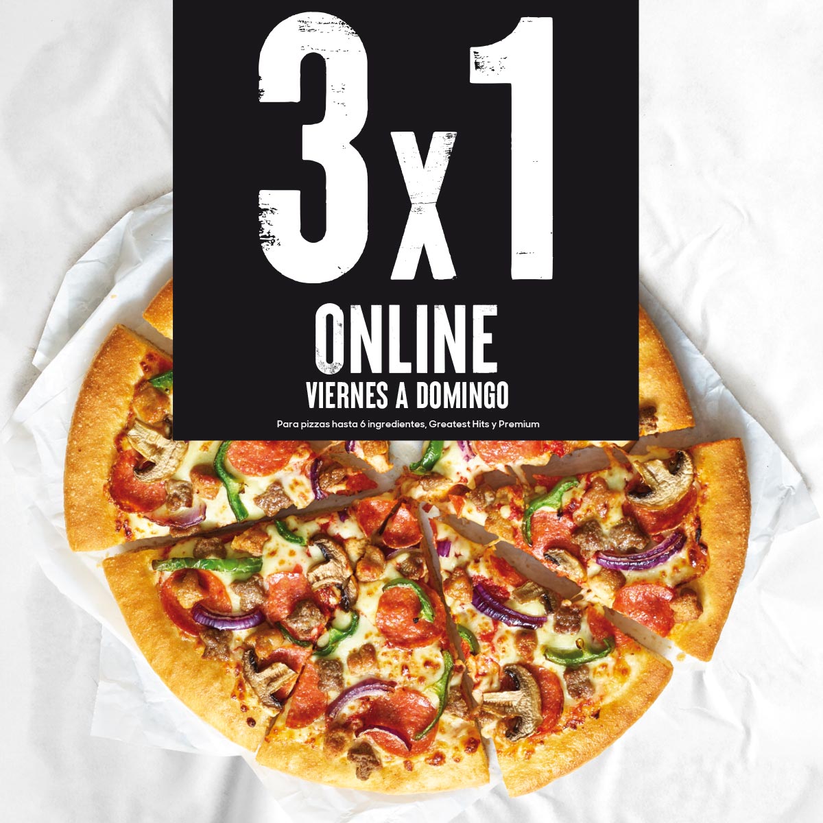 3x1 online. Pizza Hut Vigo